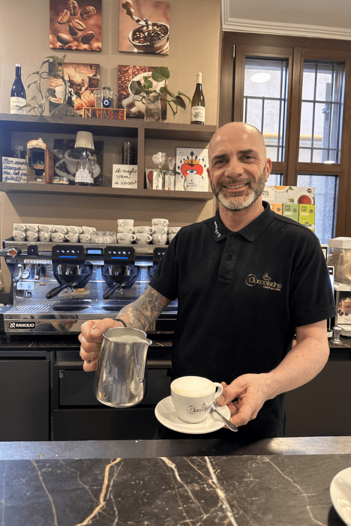 CARLO TITOLARE DEL CIOCCOLATINO CAFFE SETTIMO MILANESE